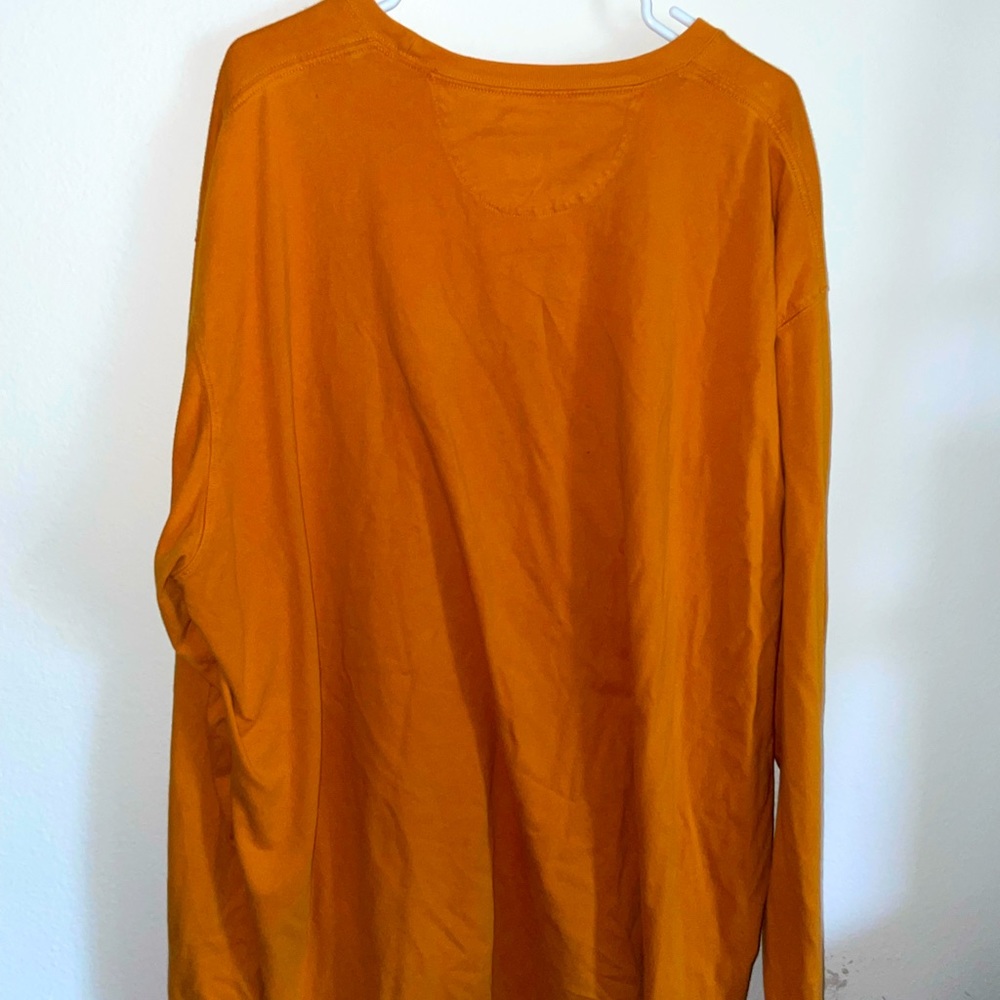 Orange-Yellow 3XL Long Sleeve Pocket shirt Duluth Trading Company
